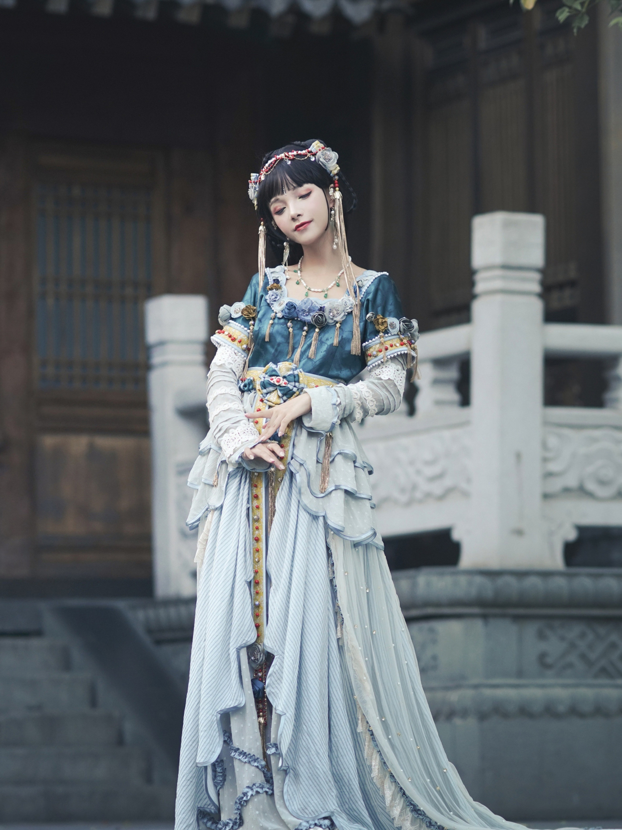 洛丽塔圈子的"古风花嫁"有多精致?还以为很违和,看完却被美到